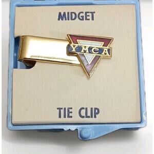 Vintage YMCA Tie Clip Gold Tone New Old Stock NOS